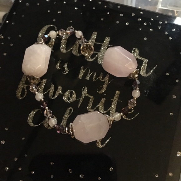 Rose Quartz Stretch bracelet - Picture 6 of 6